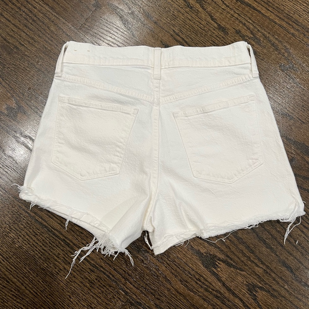 Madewell High-Rise Denim Shortie in White size 28 - Picture 3 of 3